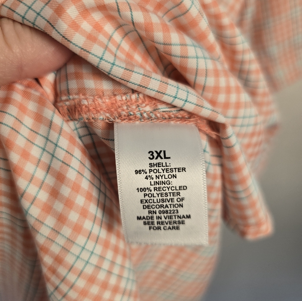 Magellan FISHGEAR NWOT LOT OF 2 S-Sleeve Plaid and Solid Peach Shirts. MENS 3XL - Picture 16 of 16